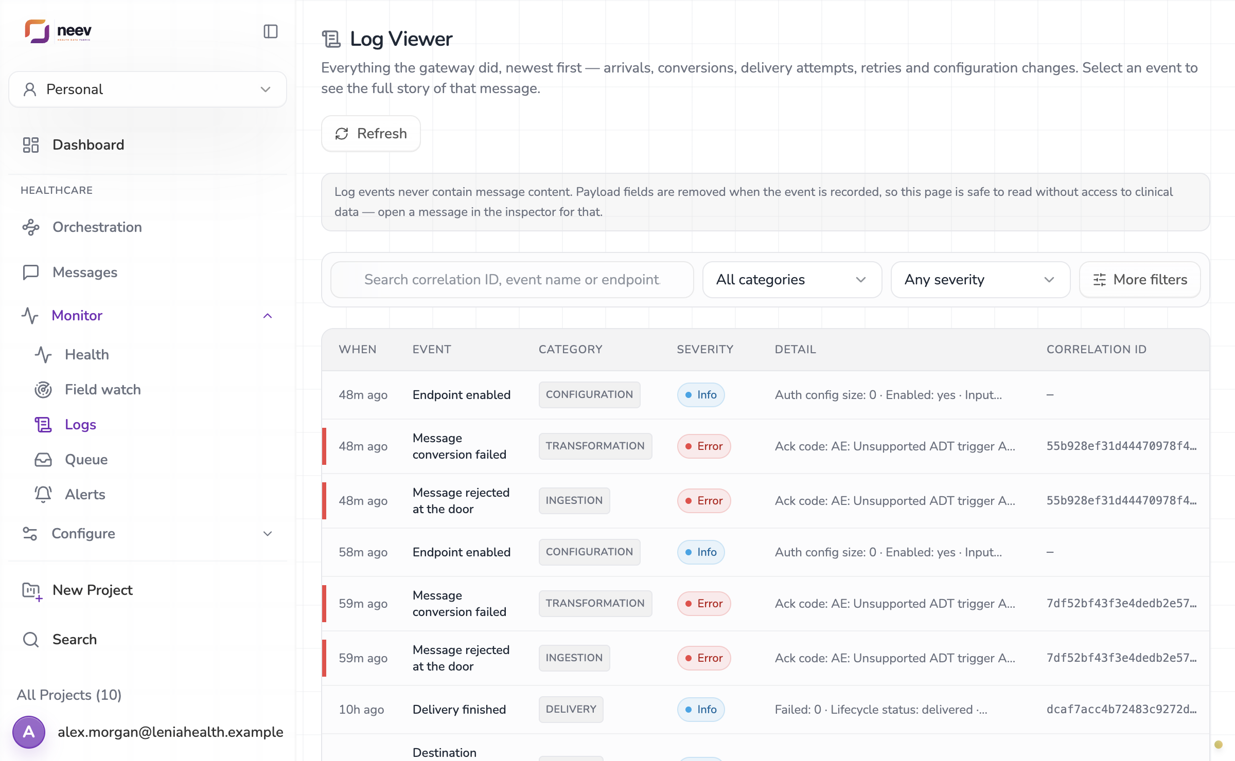 The Log Viewer